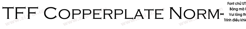 TFF Copperplate Norm字体转换